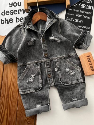 سرهمی جین ذغالی ۵۲۳۴ -کد ۸-۱۳