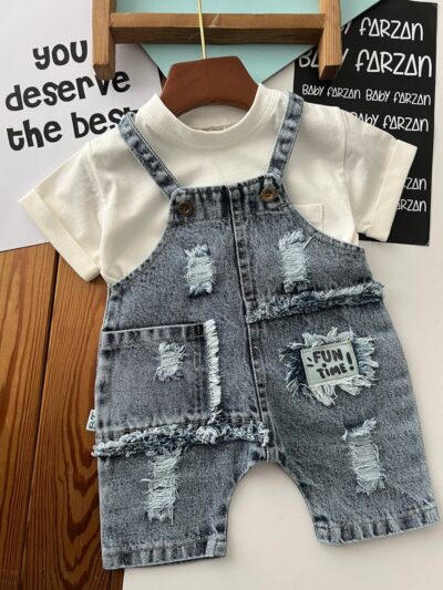 بیلر شرتکی جین fan.time - کد ۵۱۵۱