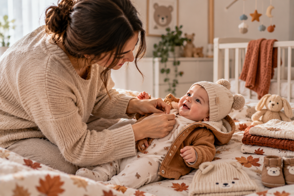 لباس نوزاد در پاییز